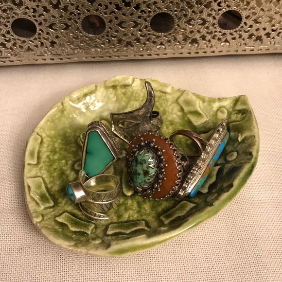 hand made Other - Paisley shape ceramic trinket dish